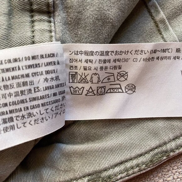 Abercrombie & Fitch Green Cargo Denim Utility Shorts - Picture 12 of 12